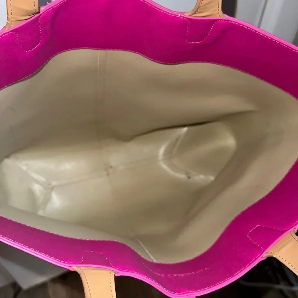 VICTORIA’S SECRET Barbie Pink Faux Leather Tote Bag